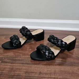 Ninety Union Black Braided Women's Sandals